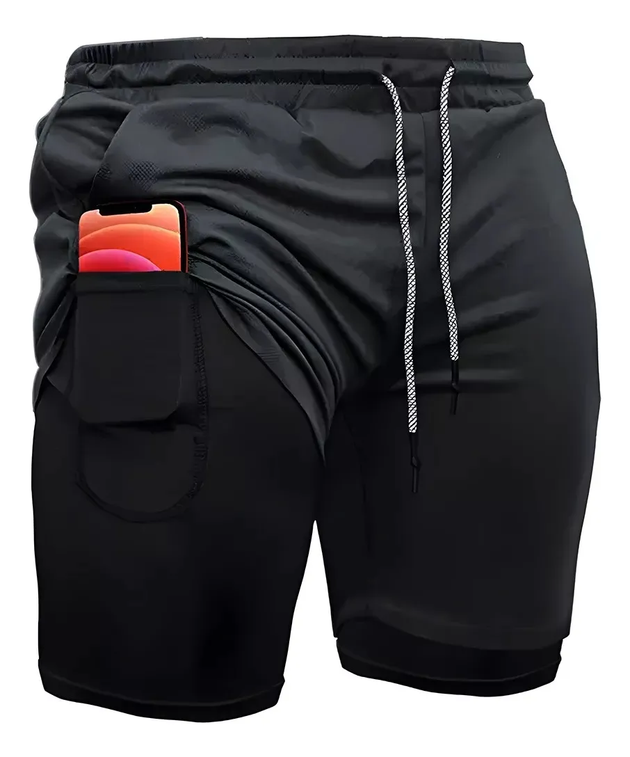 Gimnasio Short Con Licra Deportiva 2 